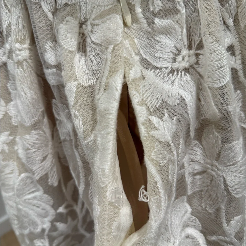 By Watters Strapless Little White Dress - Picture 9 of 11
